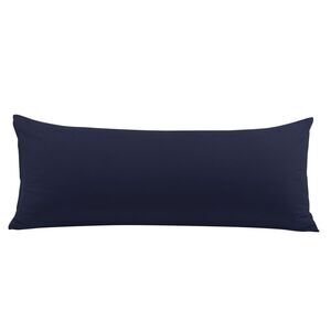 Body Pillowcase with Zipper Closure Microfiber 20"x60" Navy Blue